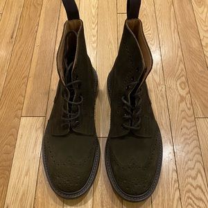 Tricker’s Stow Brogue Boots Earth Ox Reverse Suede - Men’s 9UK/10US Excellent!